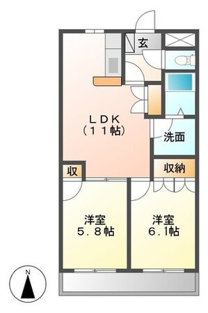 グランメールの物件間取画像